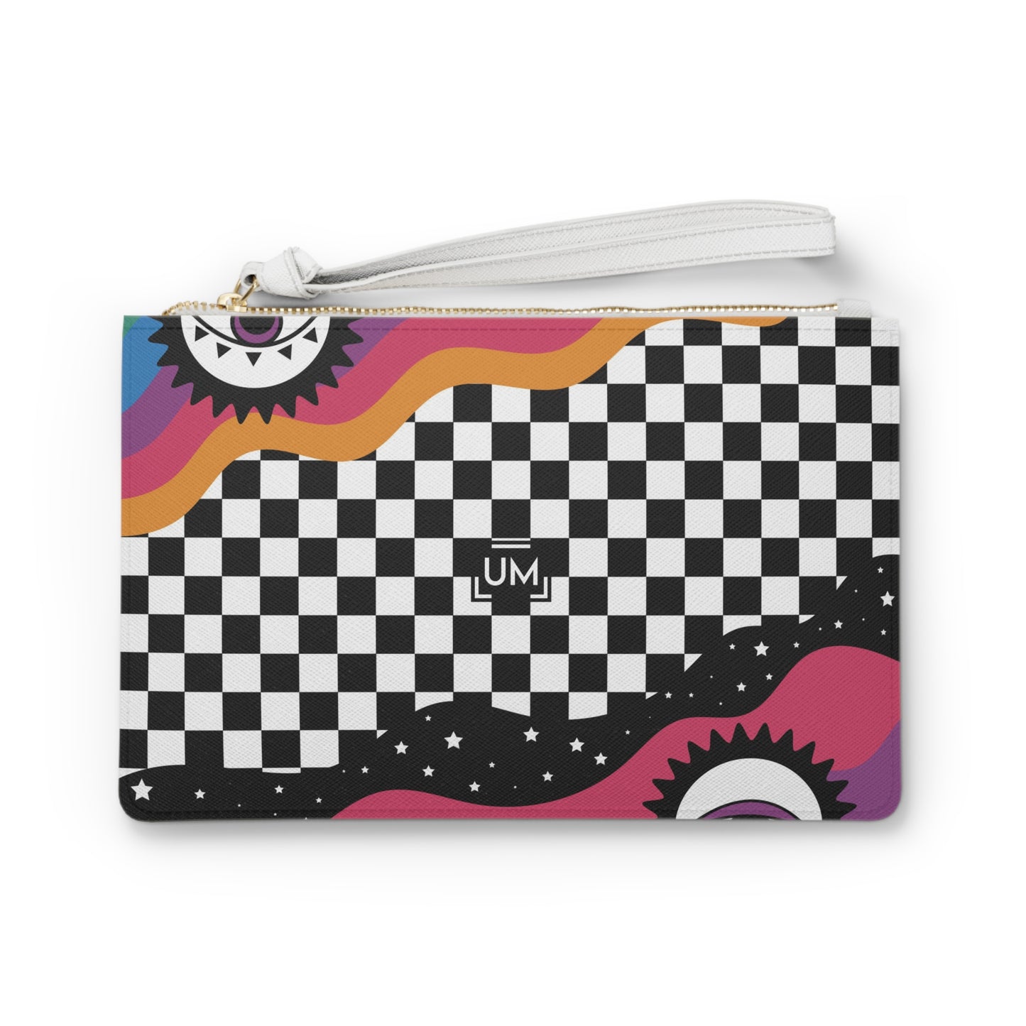 Checkrain Clutch Bag