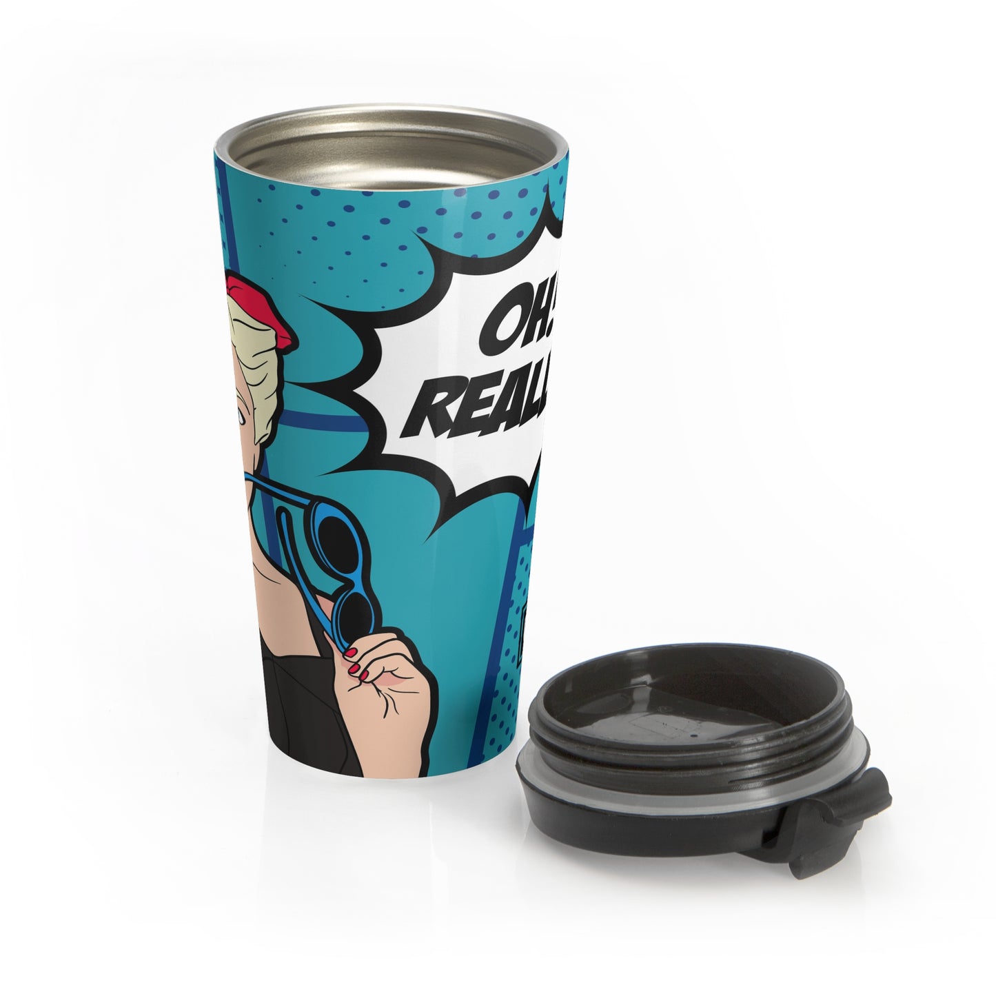 Pop Girl Stainless Steel Travel Mug
