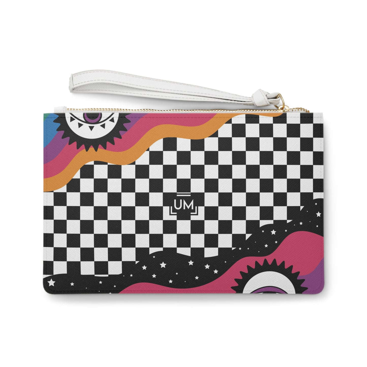 Checkrain Clutch Bag