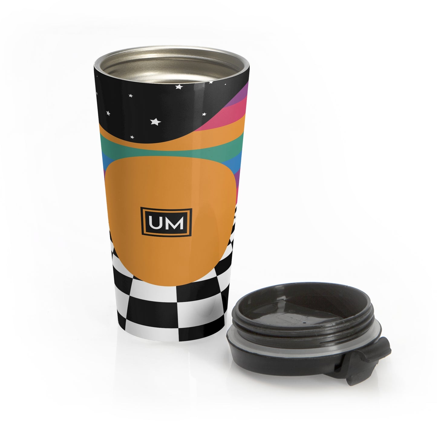 Checkrain Stainless Steel Travel Mug