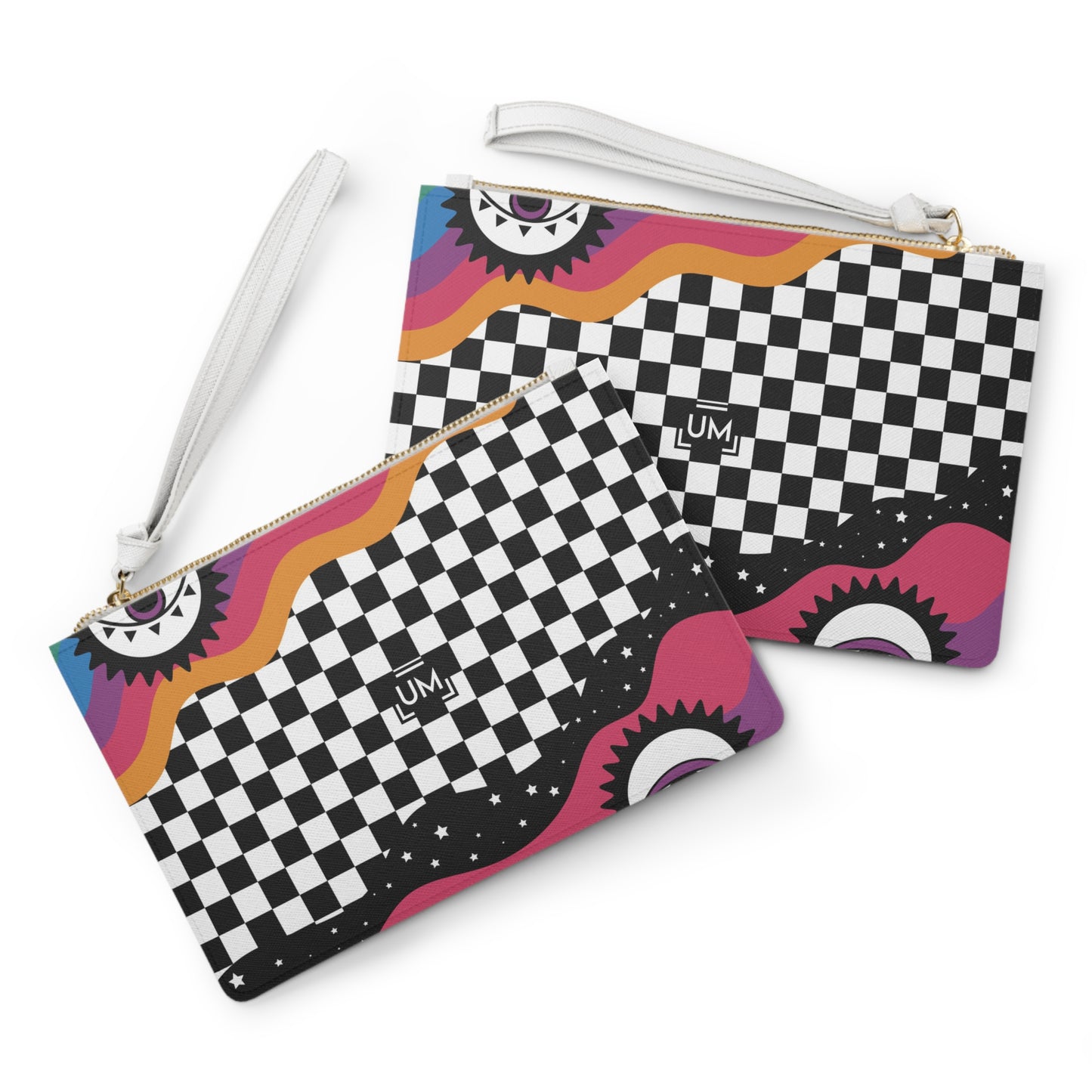 Checkrain Clutch Bag