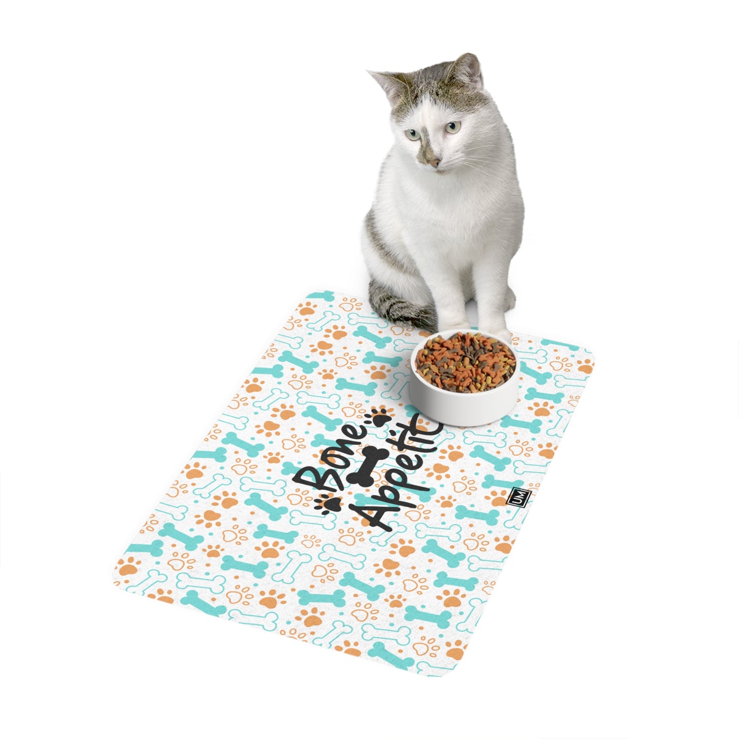 Alfombrilla para comida para mascotas UM (12 x 18)