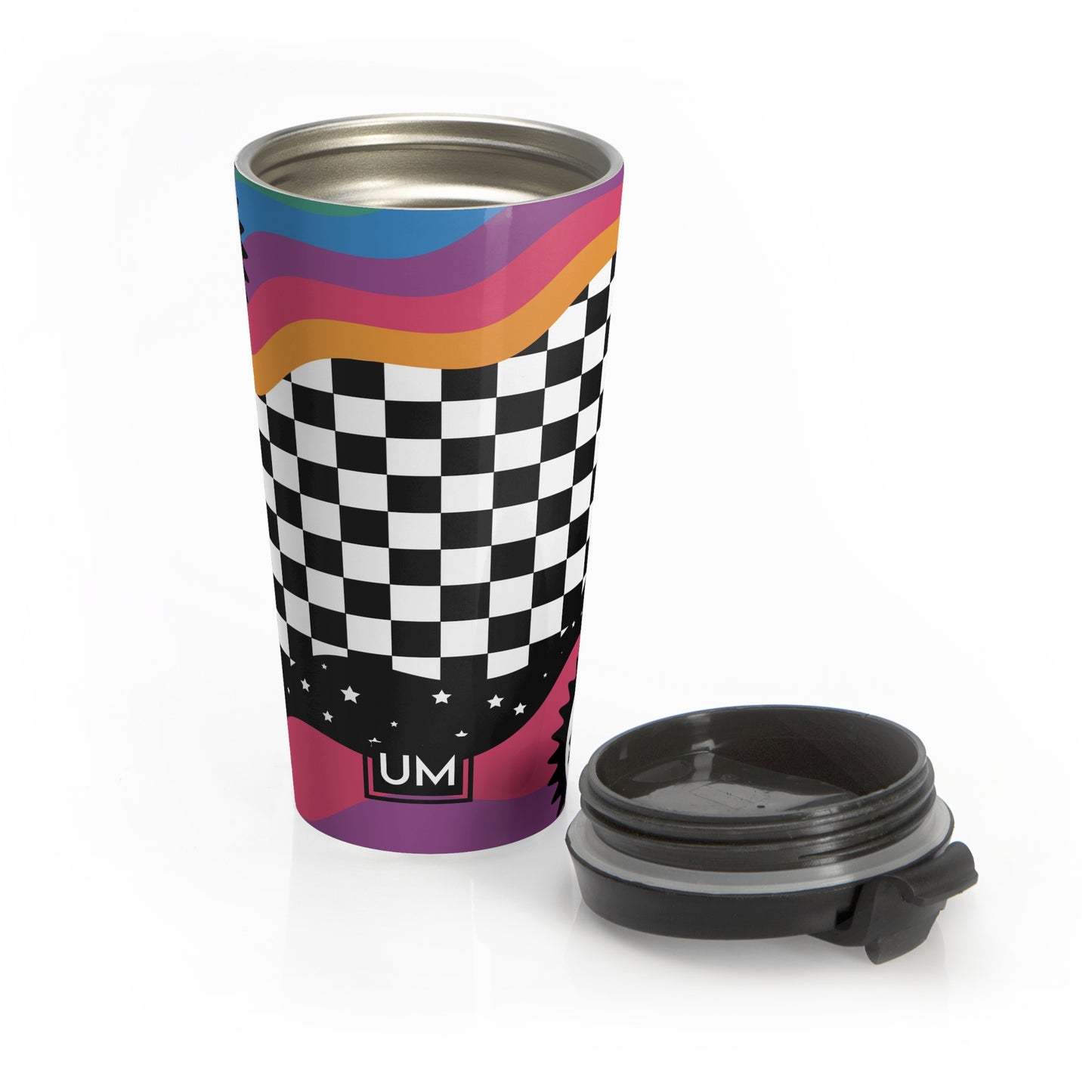 Checkrain Stainless Steel Travel Mug