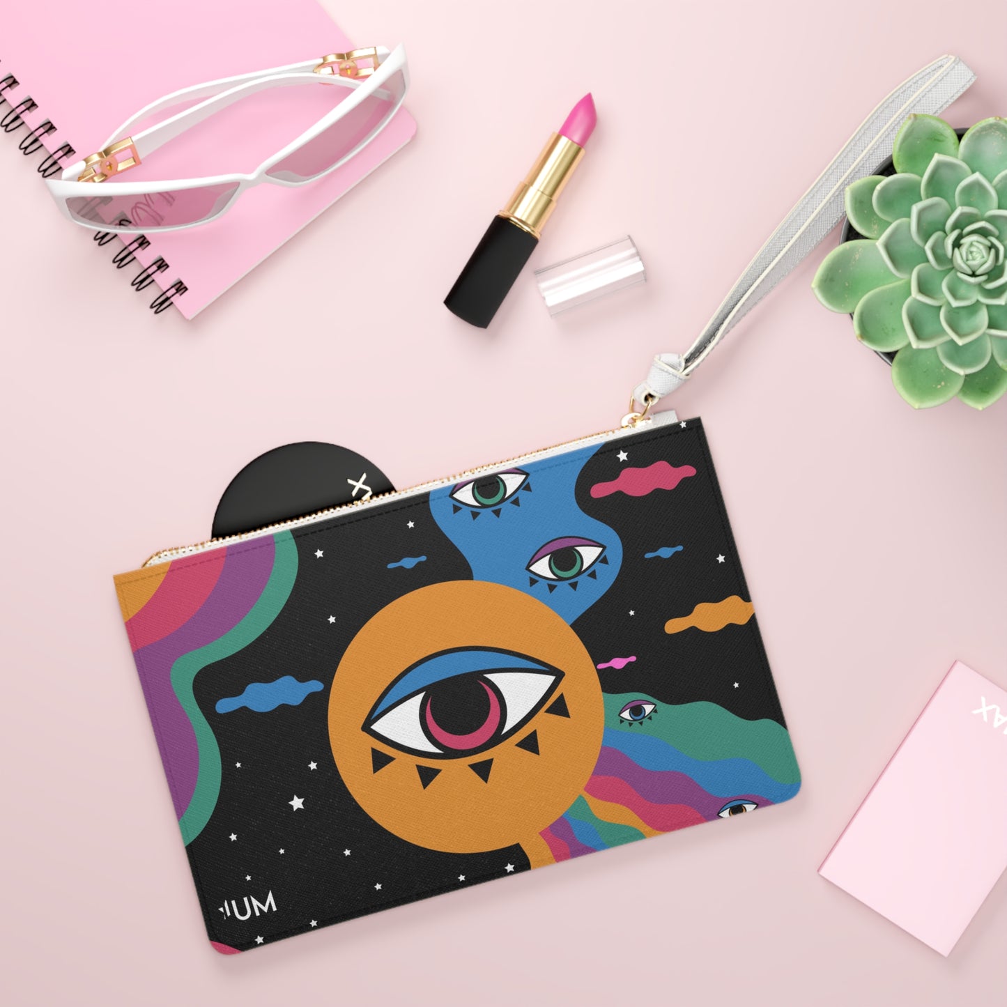 Checkrain Clutch Bag