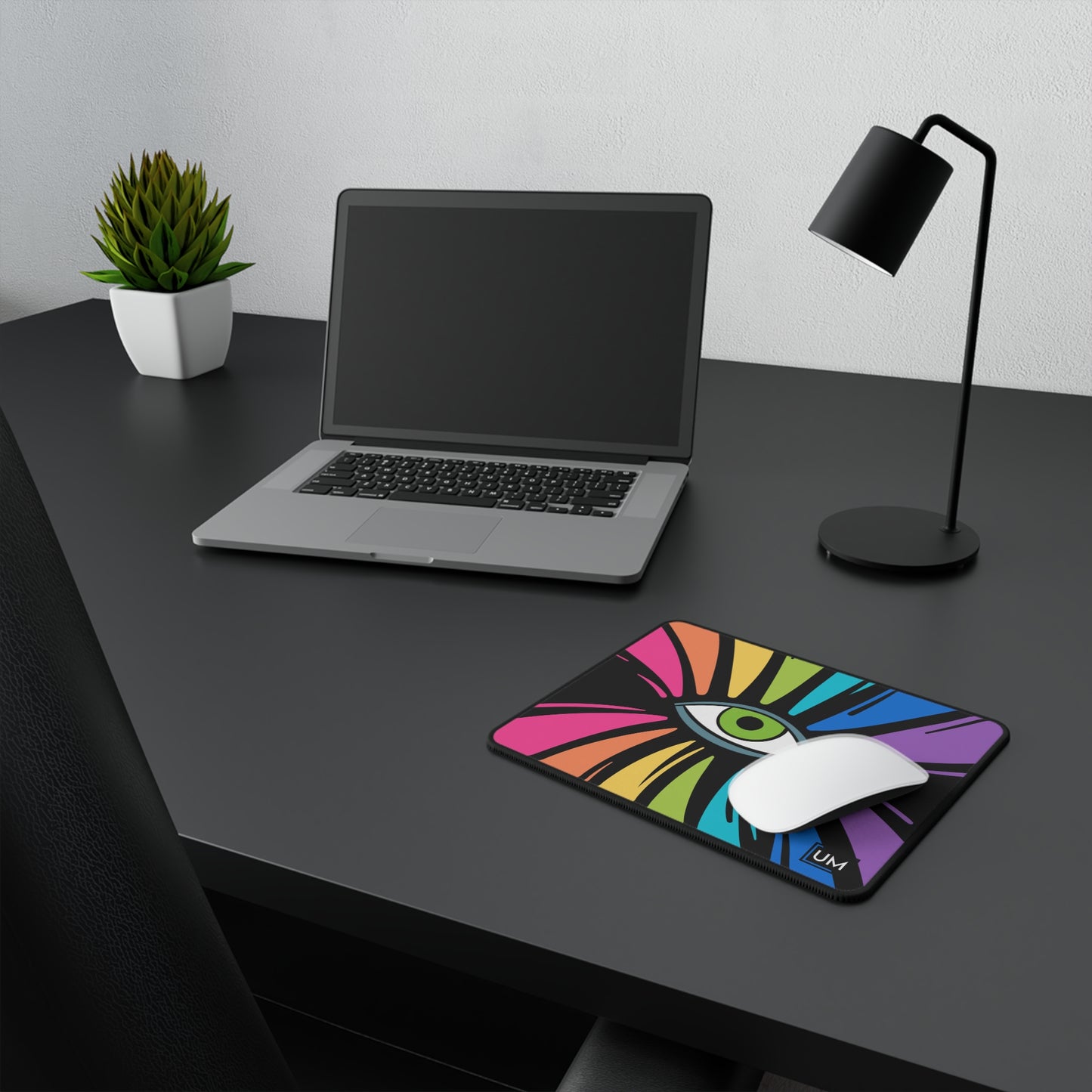 Alfombrilla de ratón para juegos con diseño de arcoíris