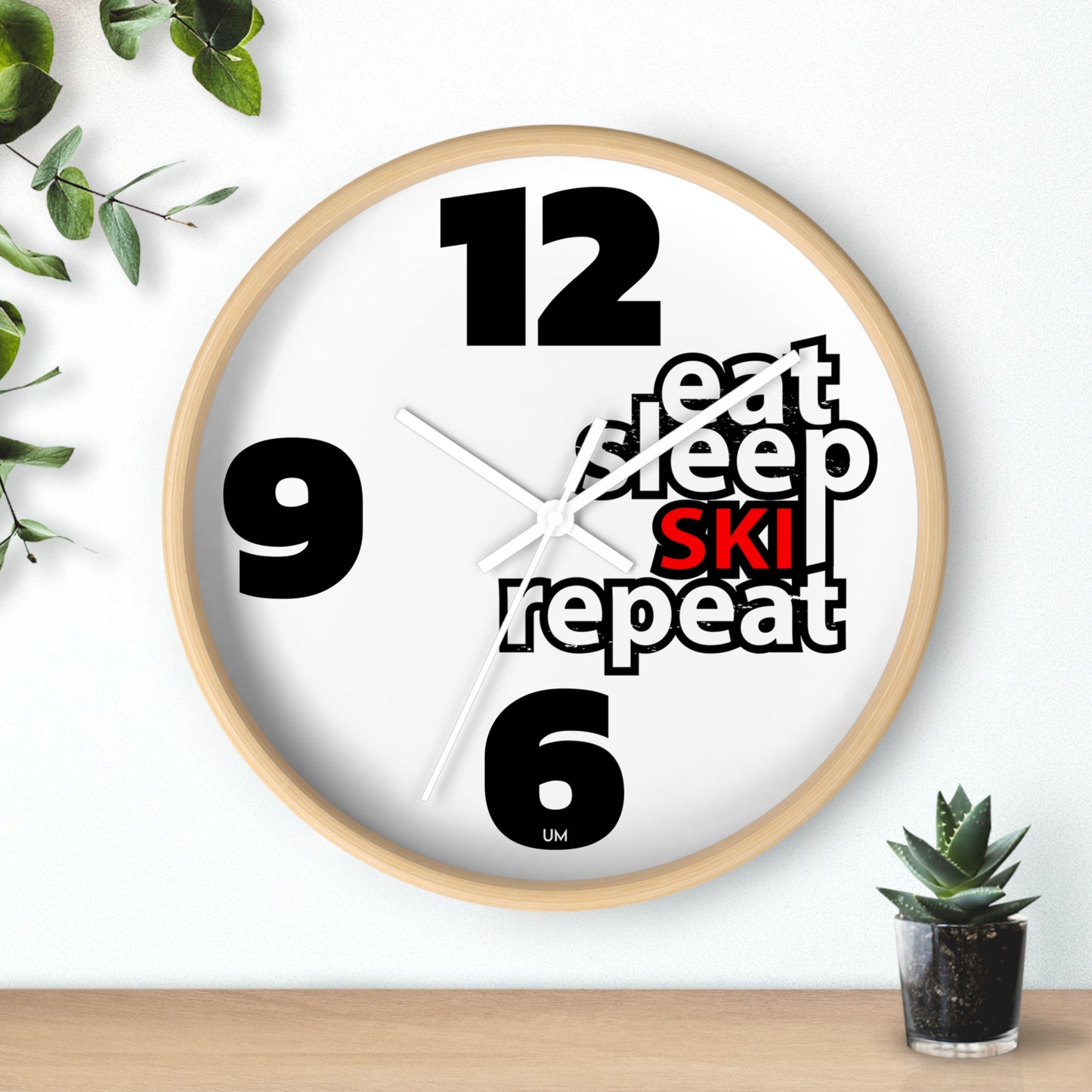 Eat Sleep Wall Clock