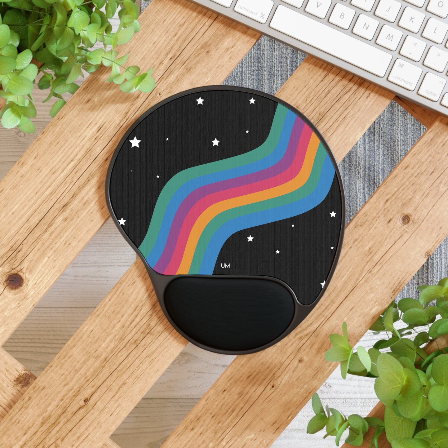 Checkrain Mouse Pad With Wrist Rest
