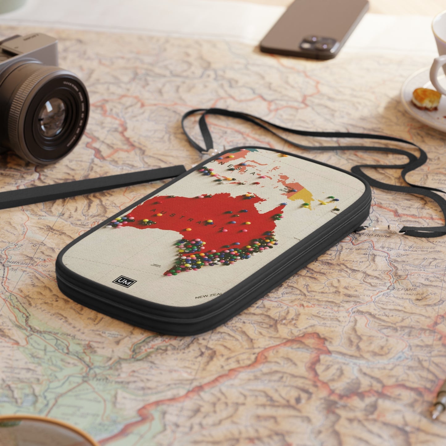 World Map Passport Wallet