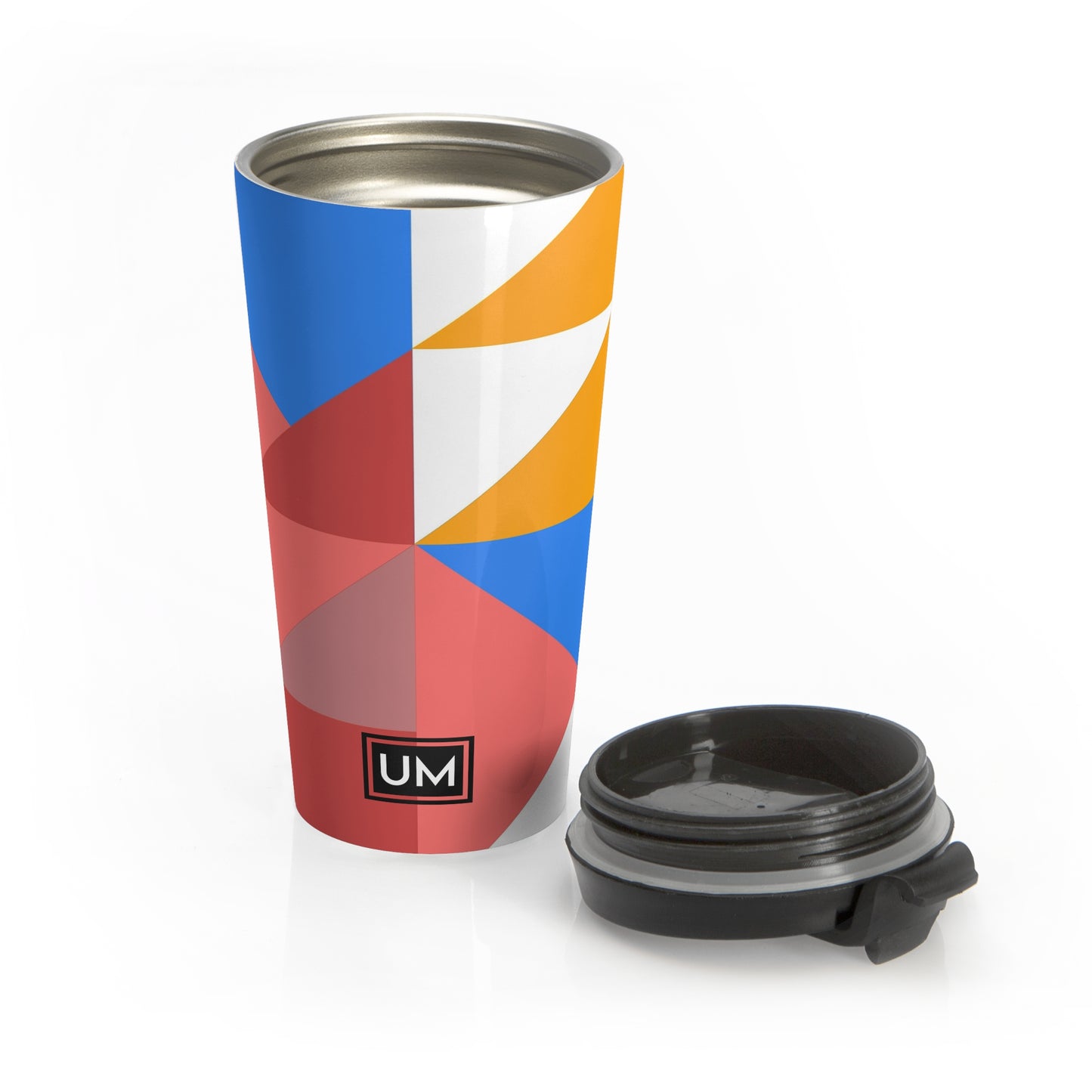 Color Block Stainless Steel Travel Mug