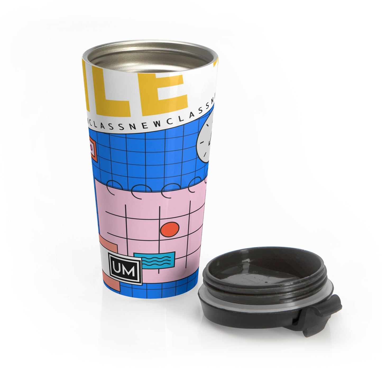 Vibrant Stainless Steel Travel Mug