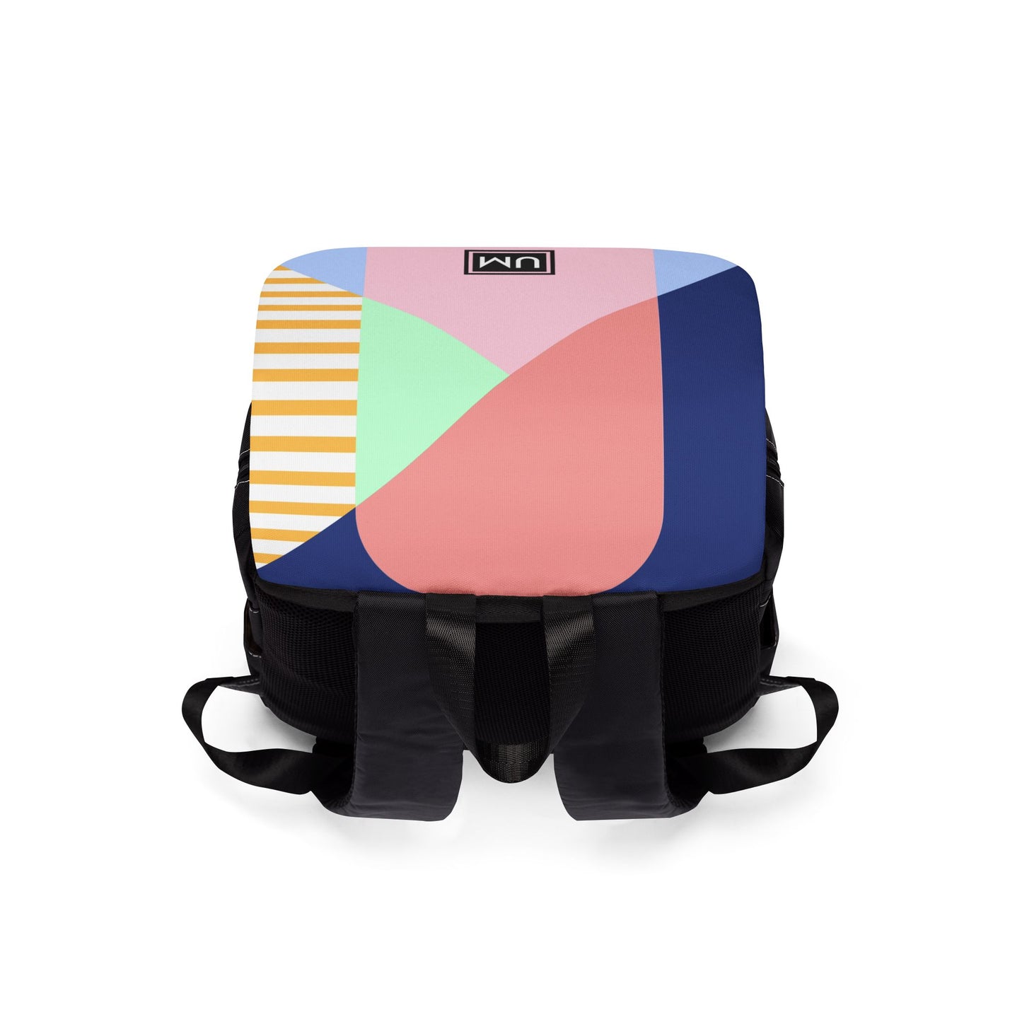 Color Block Unisex Casual Shoulder Backpack