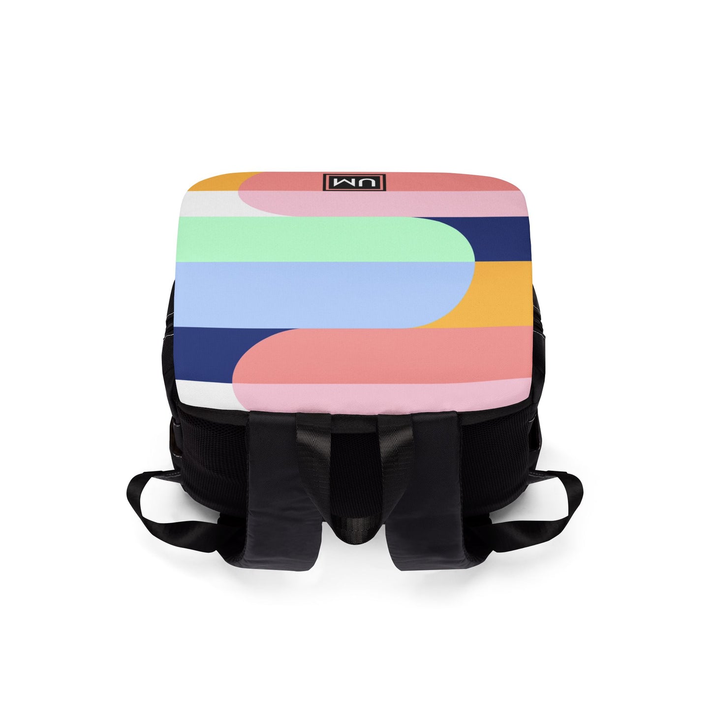 Color Block Unisex Casual Shoulder Backpack