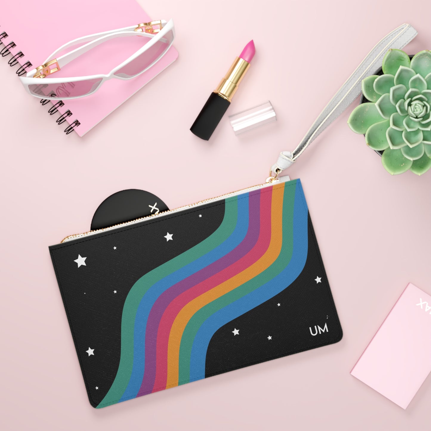 Checkrain Clutch Bag