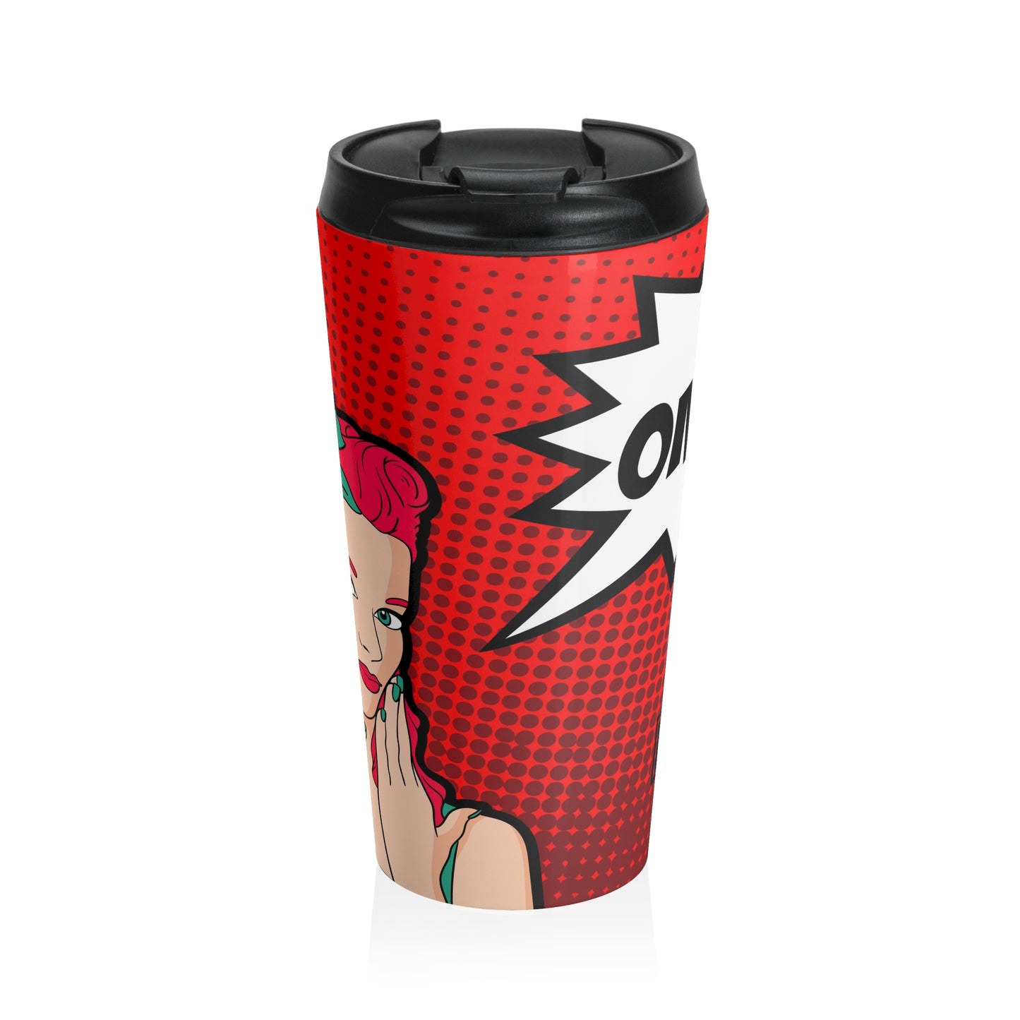 Taza de viaje de acero inoxidable Pop Girl