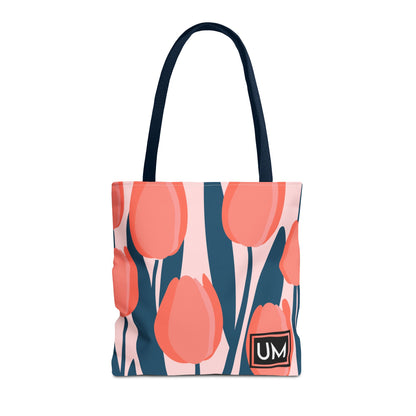 Bolso de mano con estampados florales llamativos (AOP)