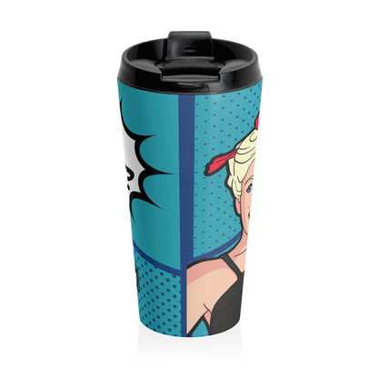 Taza de viaje de acero inoxidable Pop Girl