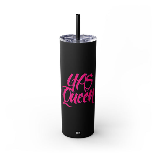 Vaso Queen con pajita, 20 oz