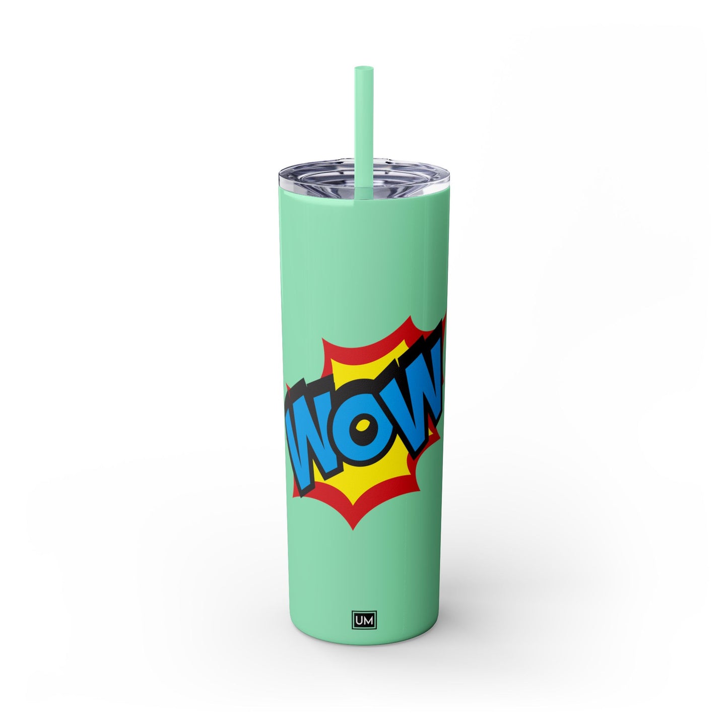 Vaso WoW con pajita, 20 oz