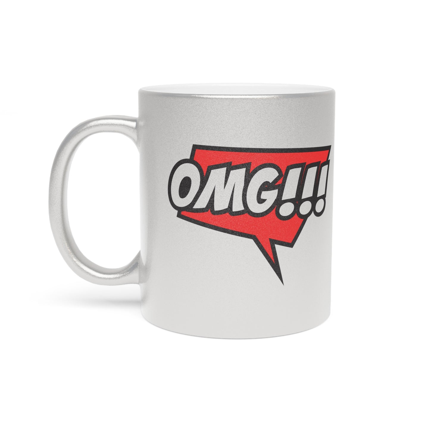 Taza OMG (plata y oro)