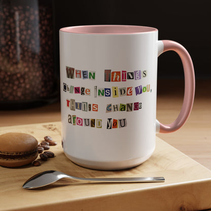 Taza de café Think Positive (11, 15 oz)