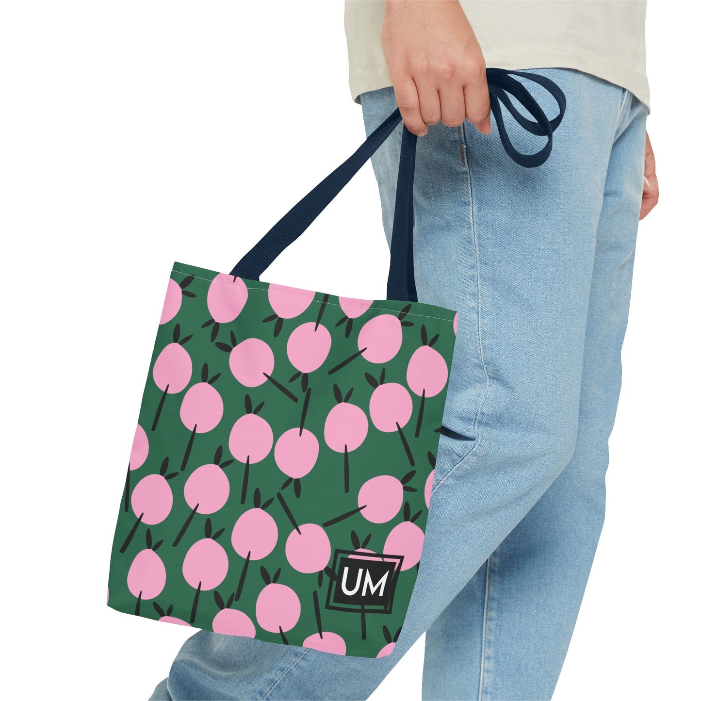 Bolso de mano con estampados florales llamativos (AOP)