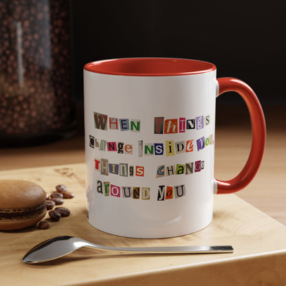 Taza de café Think Positive (11, 15 oz)