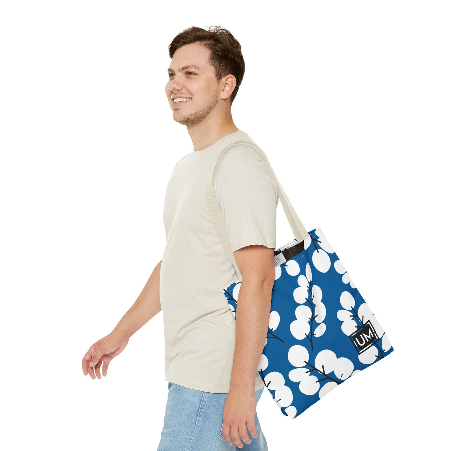 Bolso de mano con estampados florales llamativos (AOP)