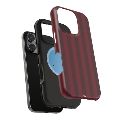 Bordeaux Pinstripe