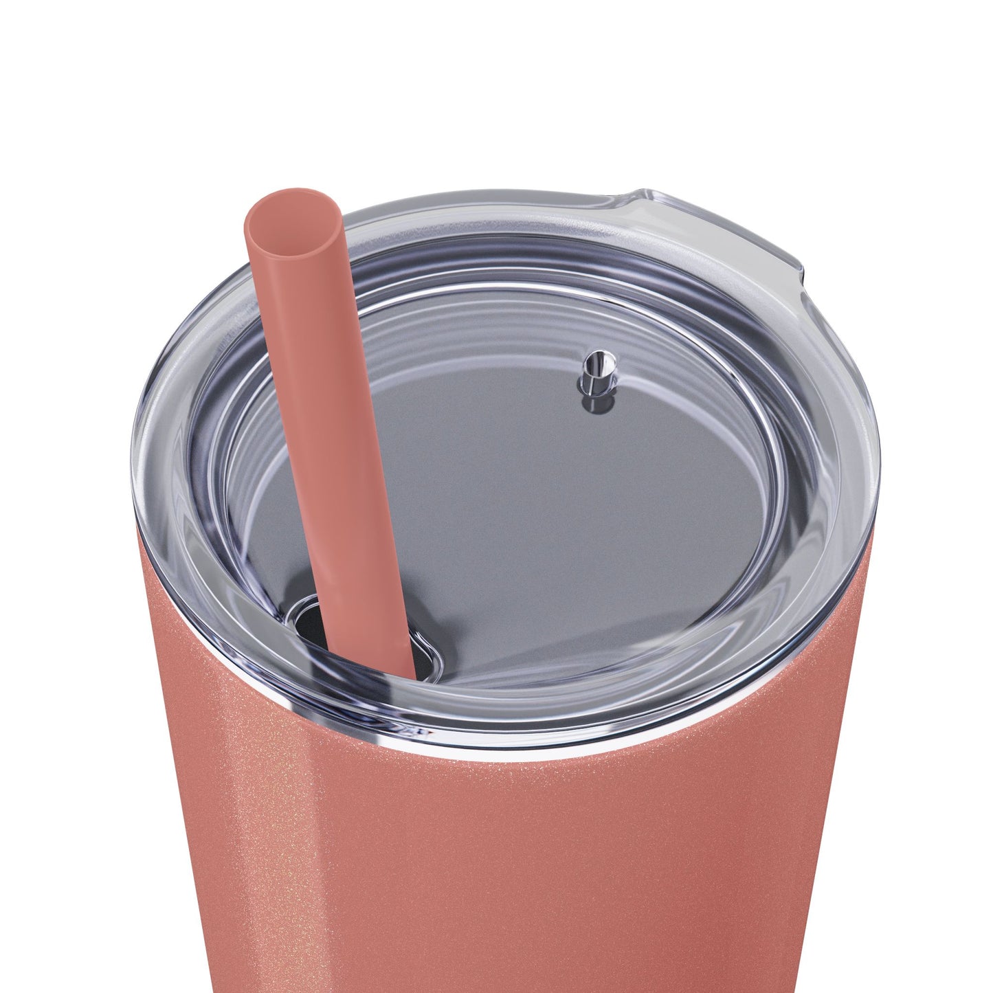 Plain Tumbler with Straw, 20oz