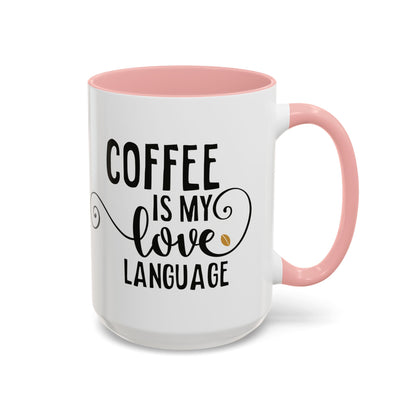 Taza Mi amor por el café (11, 15 oz)