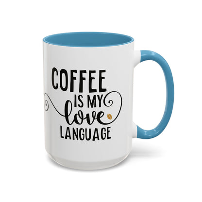 Taza Mi amor por el café (11, 15 oz)