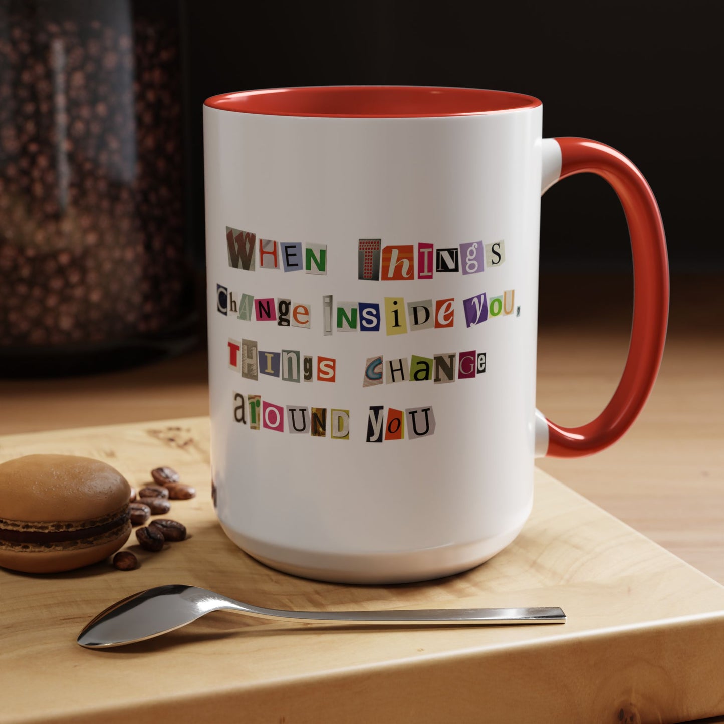 Taza de café Think Positive (11, 15 oz)