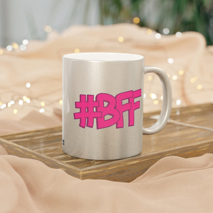 Taza BFF (plata y dorada)