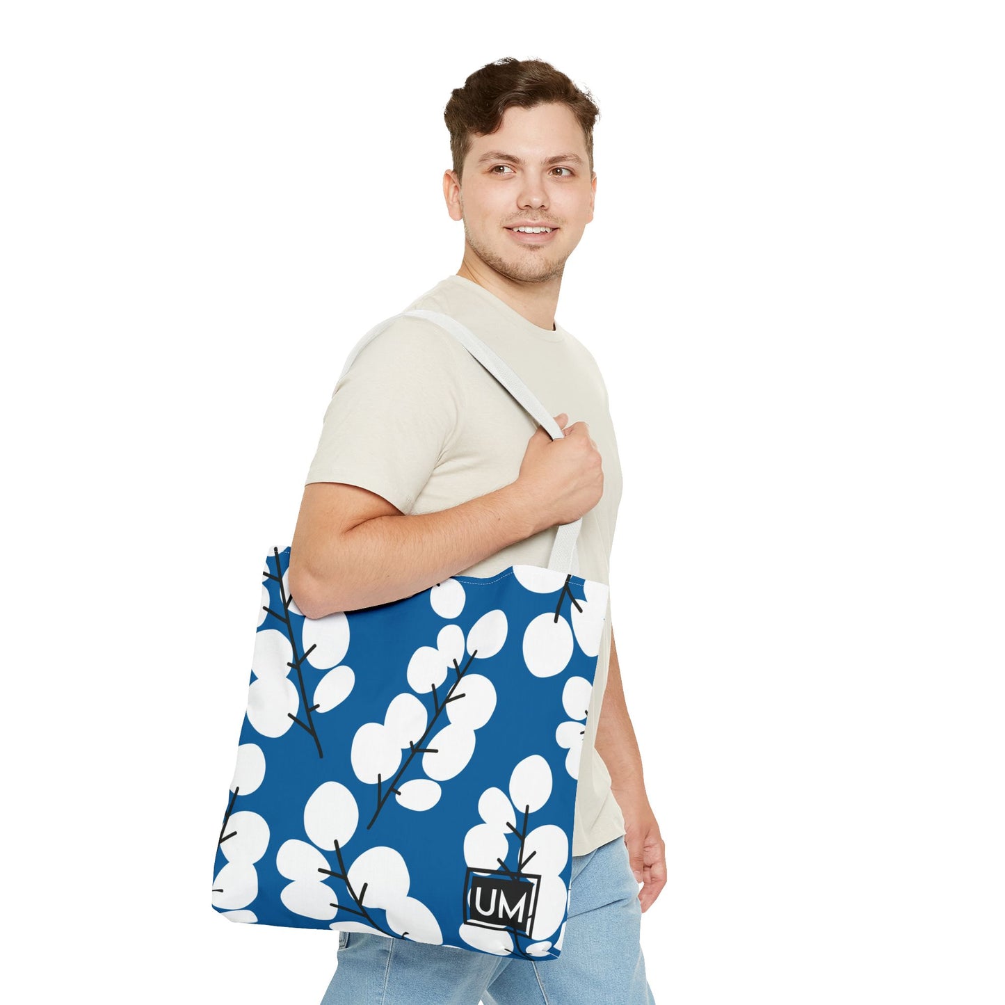 Bolso de mano con estampados florales llamativos (AOP)