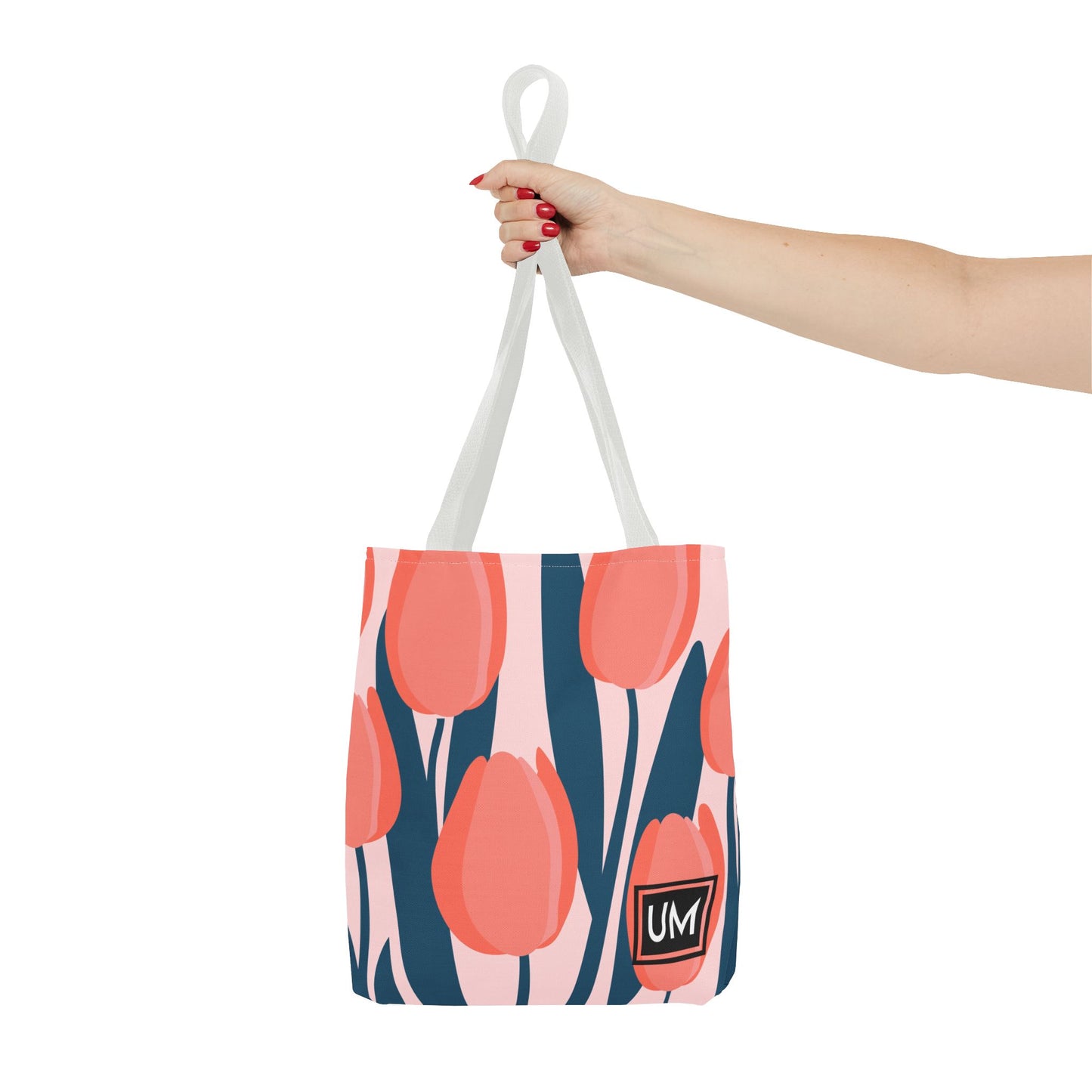 Bolso de mano con estampados florales llamativos (AOP)