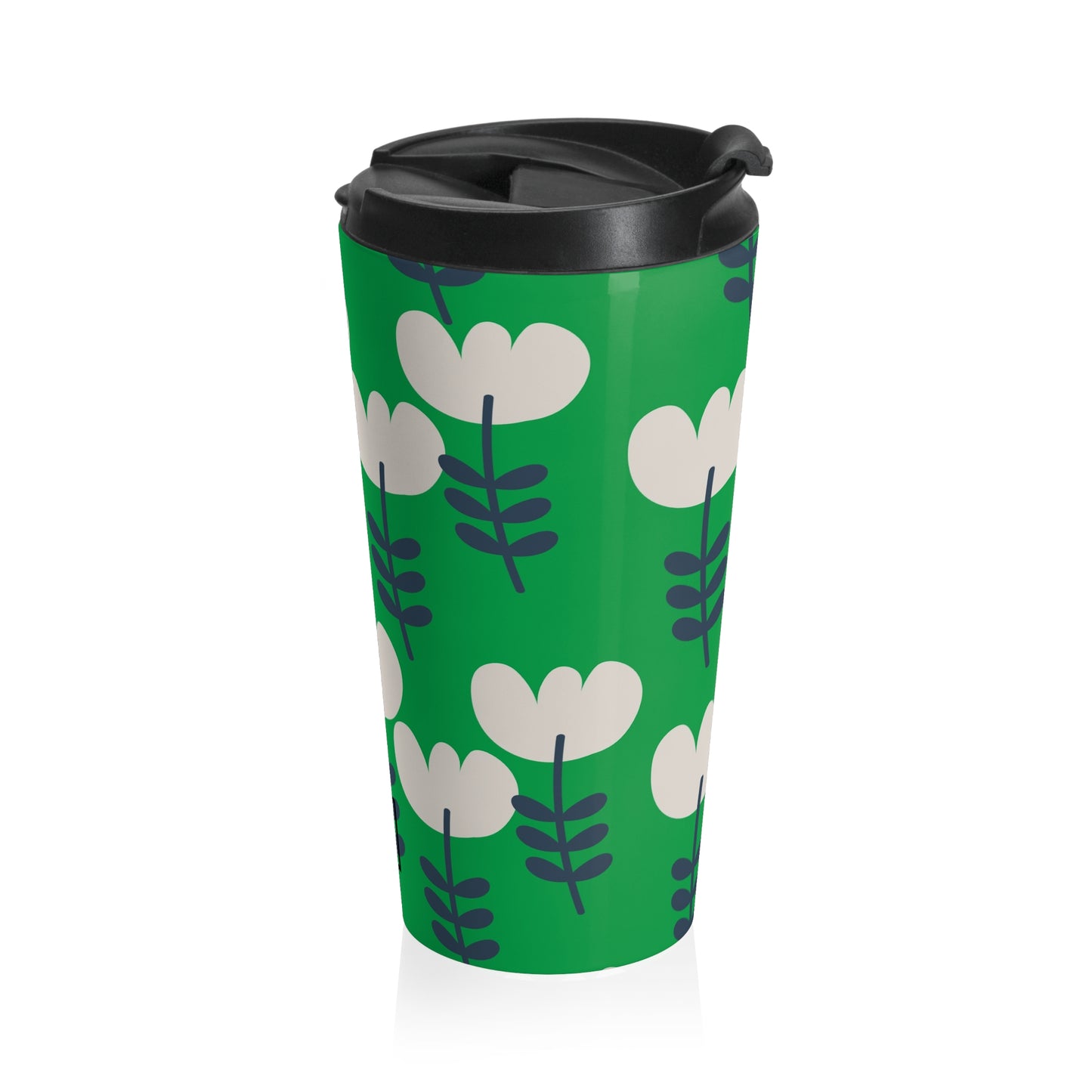 Bold Florals Stainless Steel Travel Mug