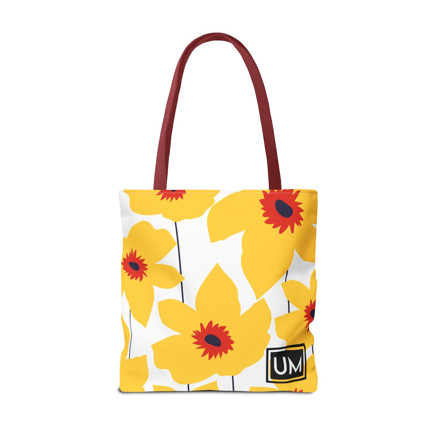 Bolso de mano con estampados florales llamativos (AOP)