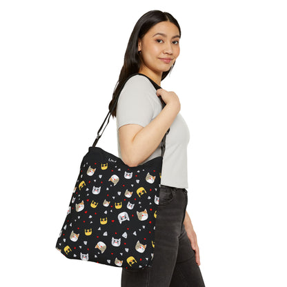 Abstract Adjustable Tote Bag