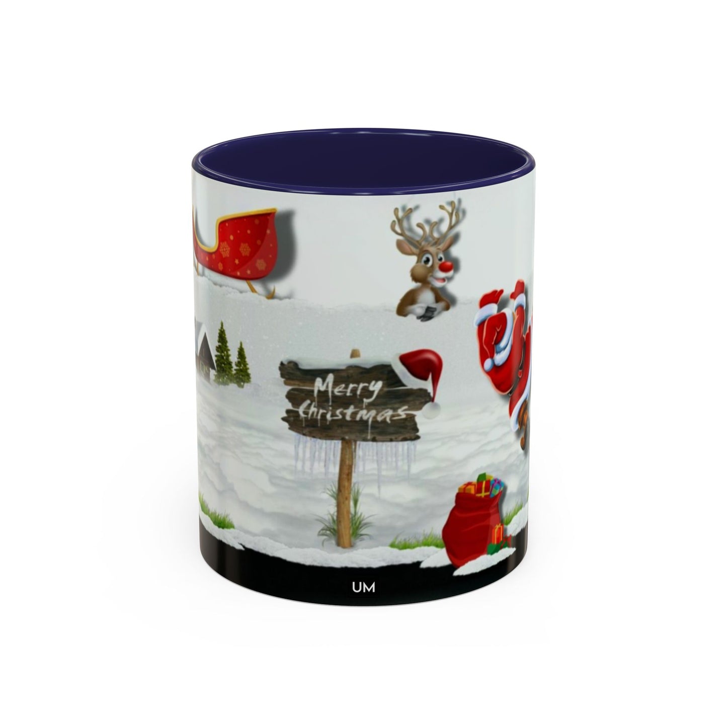 Taza de café navideña de Papá Noel (11, 15 oz)