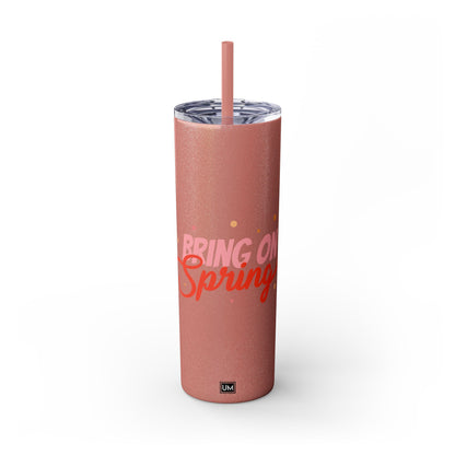 Vaso Spring con pajita, 20 oz