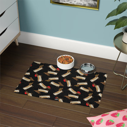 Alfombrilla para comida para mascotas UM (12 x 18)