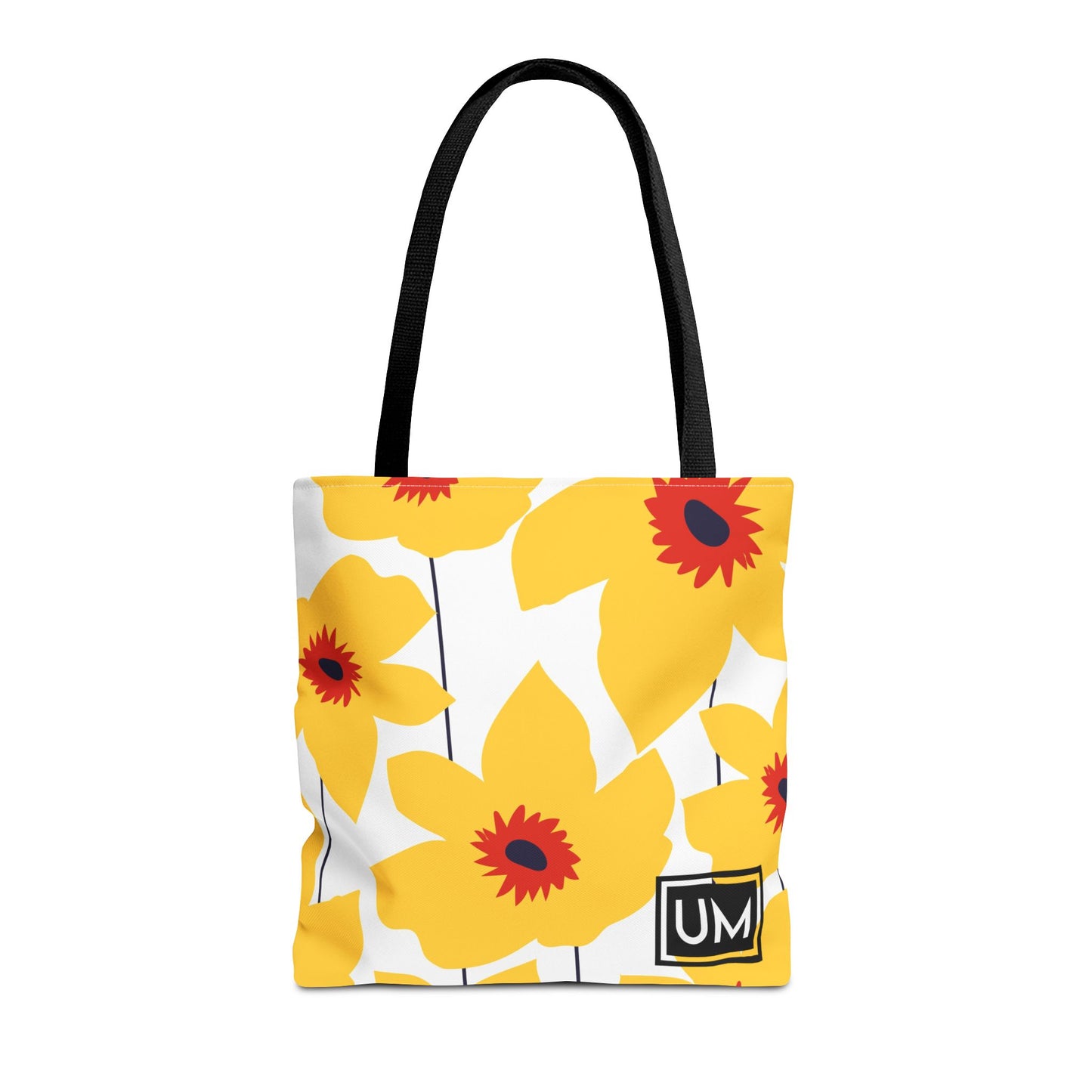 Bolso de mano con estampados florales llamativos (AOP)