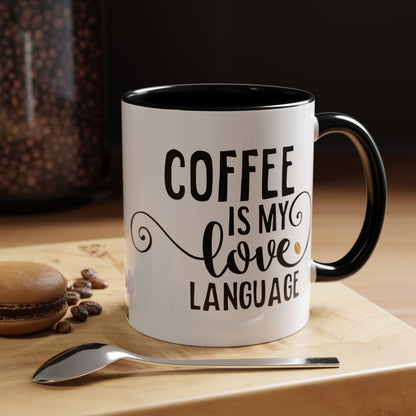 Taza Mi amor por el café (11, 15 oz)