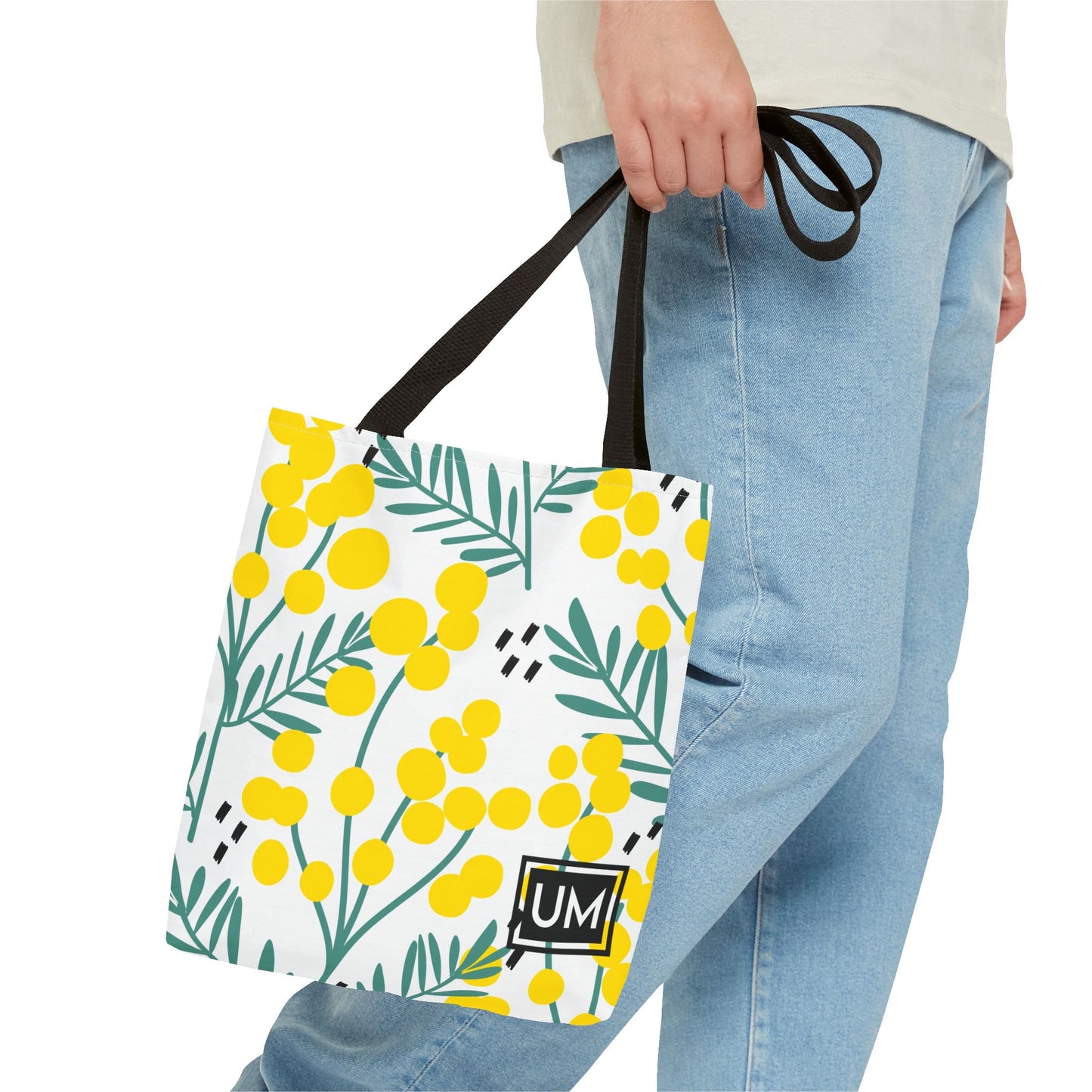 Bolso de mano con estampados florales llamativos (AOP)