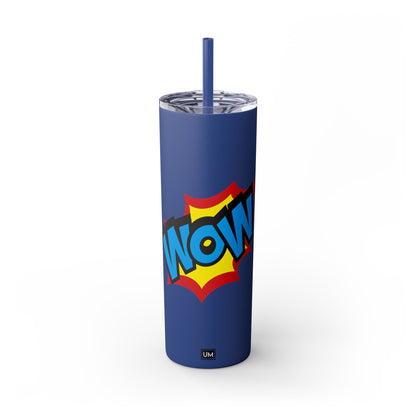 Vaso WoW con pajita, 20 oz