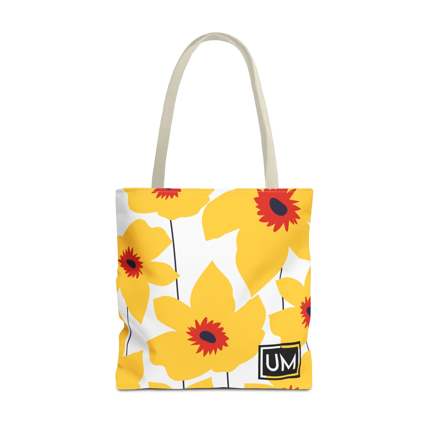 Bolso de mano con estampados florales llamativos (AOP)