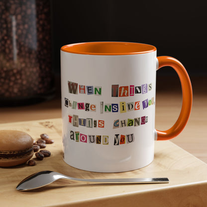 Taza de café Think Positive (11, 15 oz)