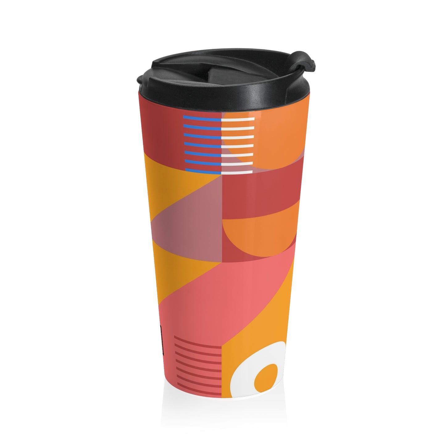 Color Block Stainless Steel Travel Mug