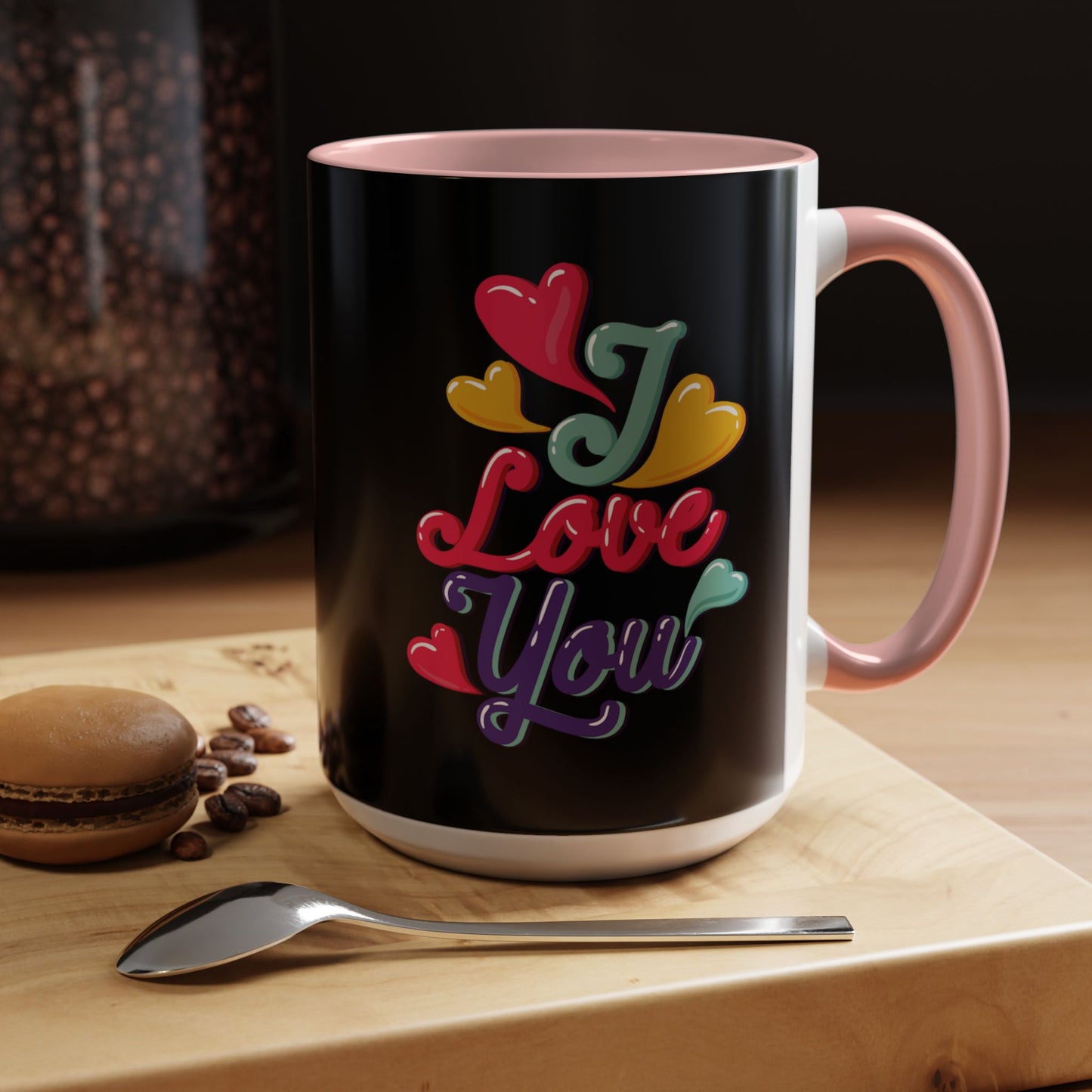 Taza de café con la frase "Te amo" (11, 15 oz)