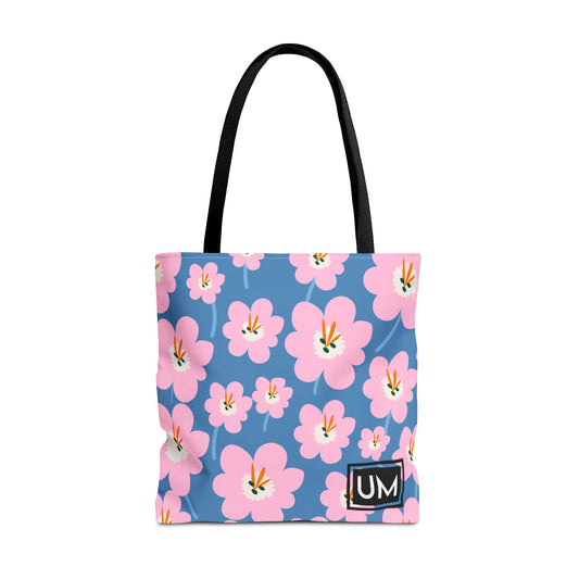 Bolso de mano con estampados florales llamativos (AOP)